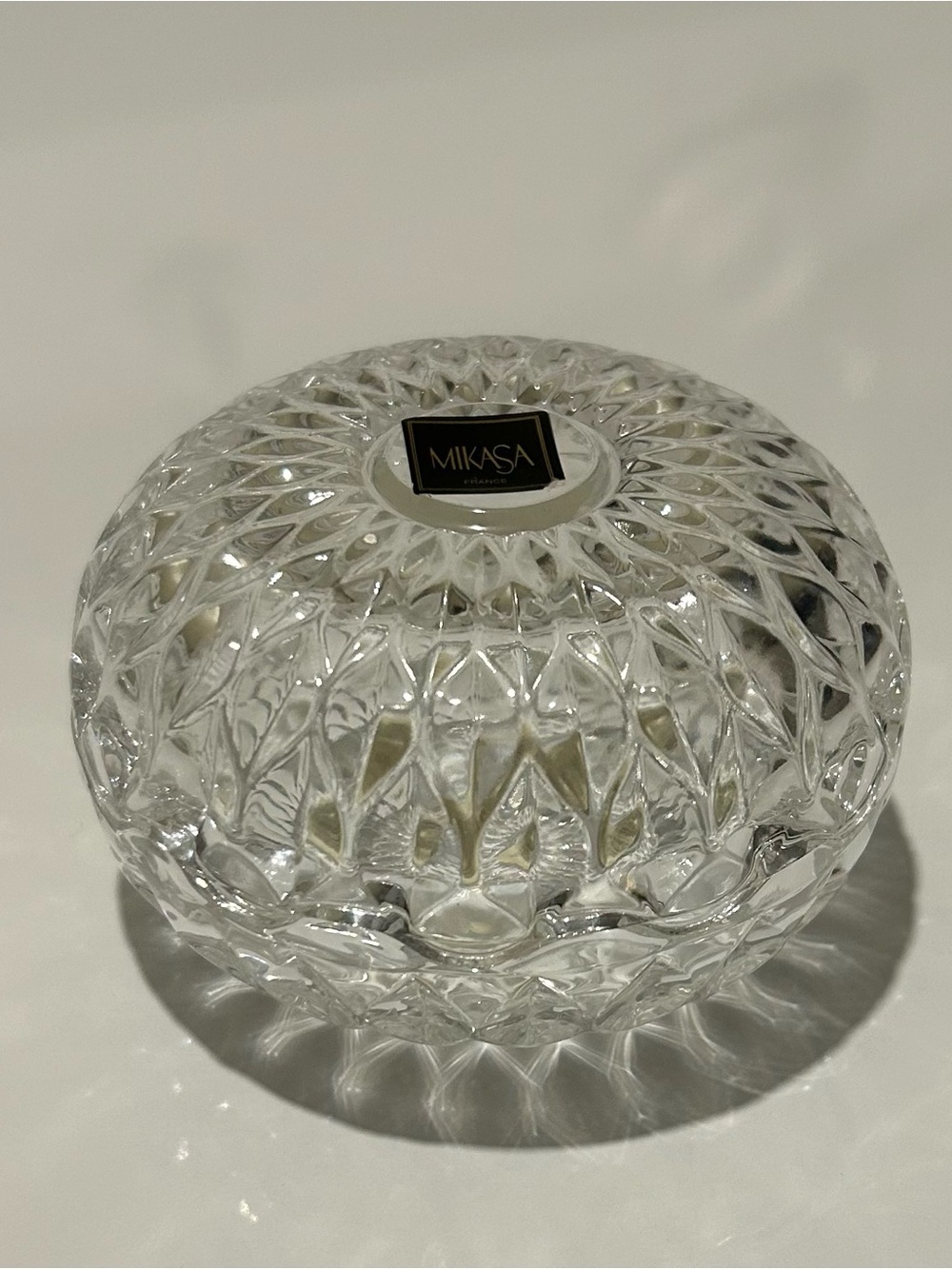 Mikasa Crystal Trinket Dish with Lid - Picture 10 of 14